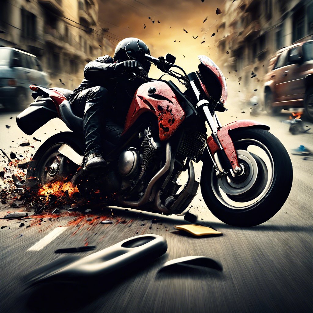 İzmir'de Motosiklet Sürücüsü Ölümden Kıl Payı Döndü