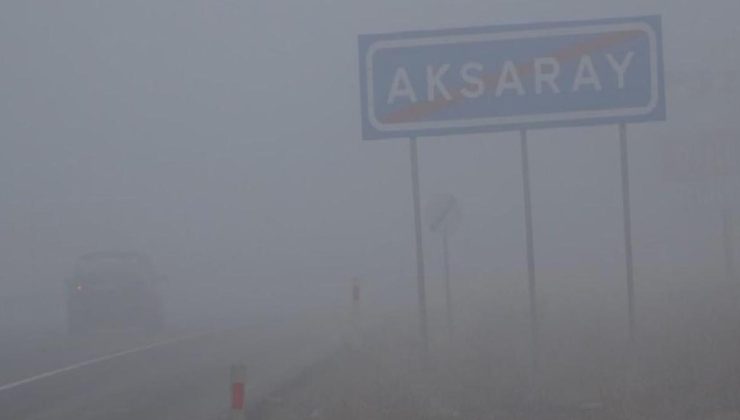 Sürücüler Alarmda: Aksaray’da Yoğun Sis Tehlikesi! Görüş Mesafesi Ani Düşüşte!